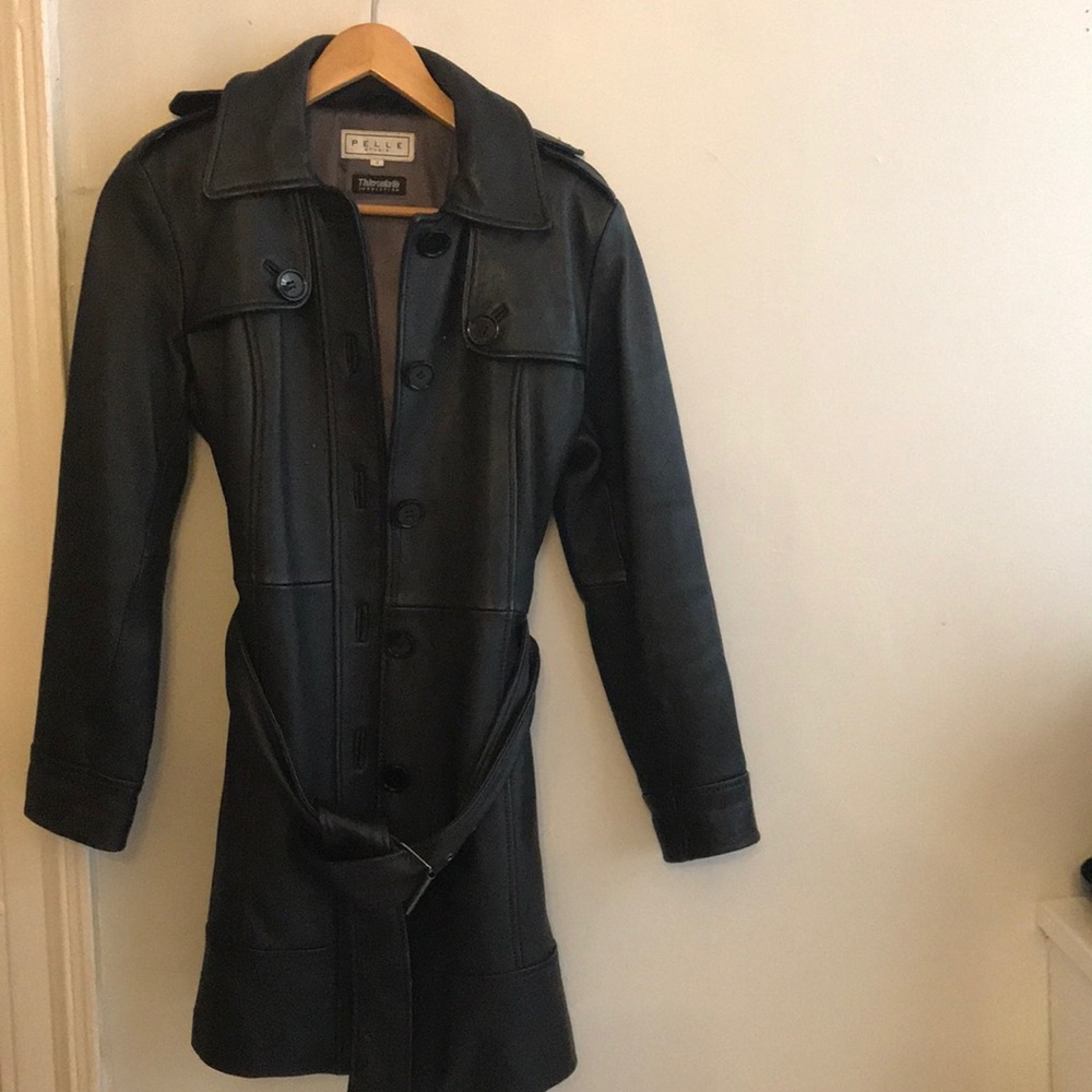 Pelle Studio Long Leather Coat